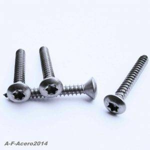 Blechschrauben Edelstahl VA ISO 14587 VA TX Linsen-Senkkopf tapping screws din 7983 TX